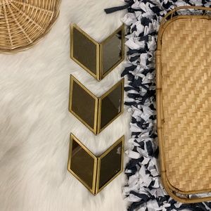 3 Arrowhead Triangle Boho Decorative Wall Mirror